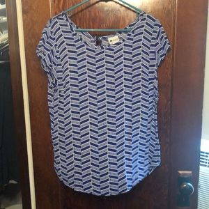 Blue Shirt with Pattern